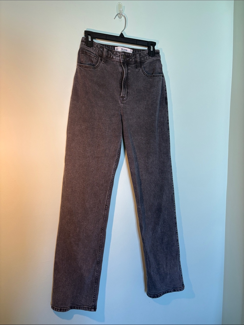 Classic High-Rise Dad Jeans in Charcoal Gray - Hollister